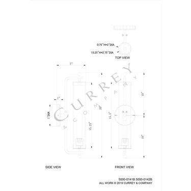 Currey & Company 5000-C6 Latimer Wall Sconce 7