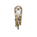 Currey & Company 5028 Napoli Wall Sconce in Gold Leaf/Majestic Silver Leaf/Antique Mirror 1