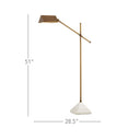 Currey & Company 51" Repertoire Adjustable Brass Floor Lamp 5