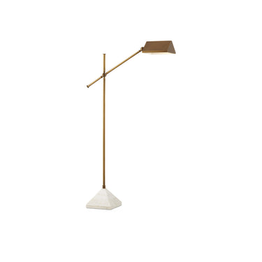 Currey & Company 51" Repertoire Adjustable Brass Floor Lamp 