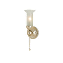 Currey & Company 5117 Pristine Silver Wall Sconce in Burnished Silver Leaf 1