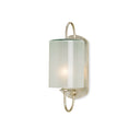 Currey & Company 5129 Glacier Silver Wall Sconce in Silver Leaf 1