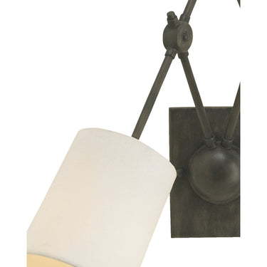Currey & Company 5150 Compass Wall Sconce in Black Iron 2
