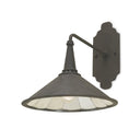 Currey & Company 5151 Manuscript Wall Sconce in Mole Black/Antique Mirror 1