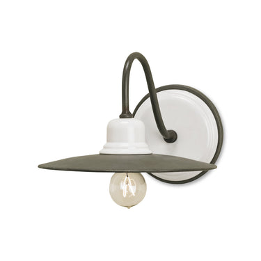 Currey & Company 5154 Eastleigh Wall Sconce in Hiroshi Gray/White 1