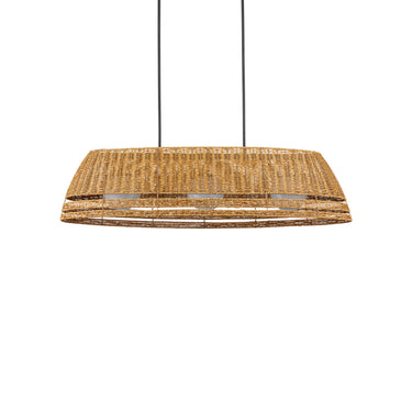 Currey & Company 52.75" Barbary Oval Outdoor 3-Light Chandelier 6