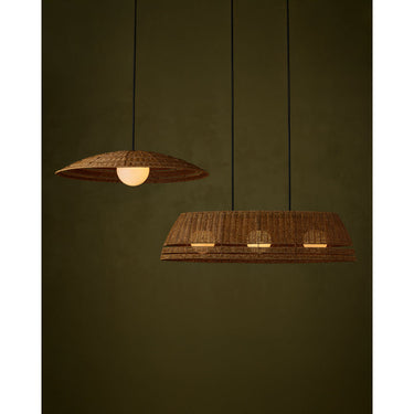 Currey & Company 52.75" Barbary Oval Outdoor 3-Light Chandelier 8
