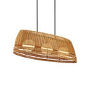 Currey & Company 52.75" Barbary Oval Outdoor 3-Light Chandelier 
