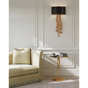 Currey & Company 5221 Birdwood Wall Sconce in Textured Gold Leaf/Satin Black 5