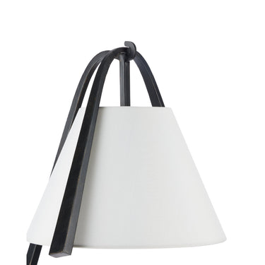 Currey & Company 54.5" Frey Black Floor Lamp 1