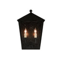 Currey & Company 5500-C1 Bening Outdoor Wall Sconce in Midnight 7