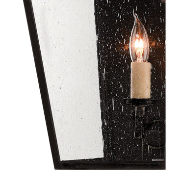 Currey & Company 5500-C1 Bening Outdoor Wall Sconce in Midnight 10