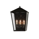 Currey & Company 5500-C1 Bening Outdoor Wall Sconce in Midnight 1