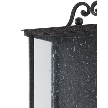 Currey & Company 5500-C2 Giatti Outdoor Wall Sconce in Midnight 2