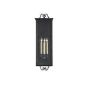 Currey & Company 5500-C2 Giatti Outdoor Wall Sconce in Midnight 3