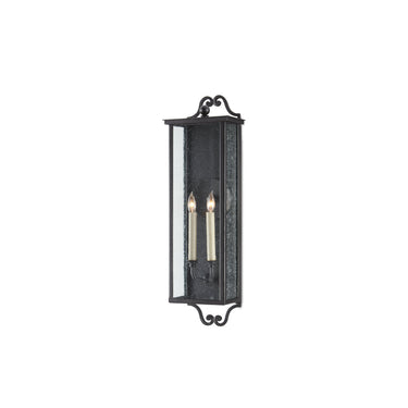 Currey & Company 5500-C2 Giatti Outdoor Wall Sconce in Midnight 5