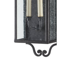 Currey & Company 5500-C2 Giatti Outdoor Wall Sconce in Midnight 6