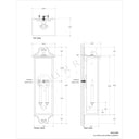 Currey & Company 5500-C2 Giatti Outdoor Wall Sconce in Midnight 8
