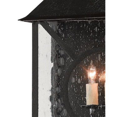 Currey & Company 5500-C3 Ripley Outdoor Wall Sconce in Midnight 2