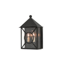 Currey & Company 5500-C3 Ripley Outdoor Wall Sconce in Midnight 5