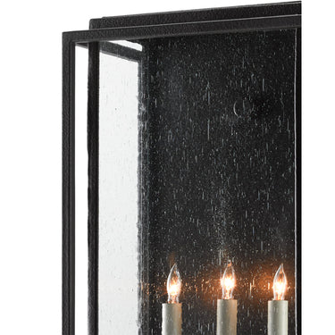 Currey & Company 5500 Wright Outdoor Wall Sconce in Midnight 2