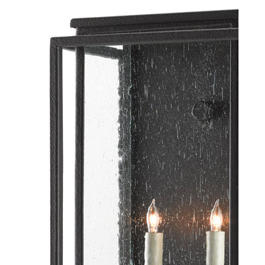 Currey & Company 5500 Wright Outdoor Wall Sconce in Midnight 6