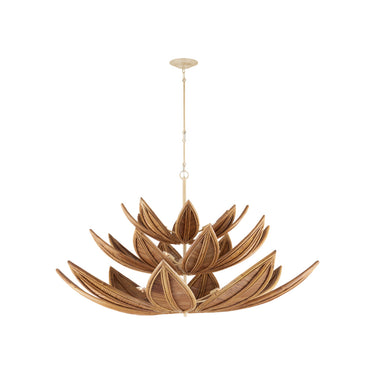 Currey & Company 56.25" Cubana Three-Tier 12-Light Chandelier 5