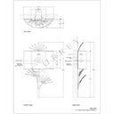 Currey & Company 5900-0049 Calliope 1 Light Wall Sconce in Coco Cream/Ivory 5