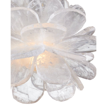 Currey & Company 6" Clarity 1-Light Selenite Pendant 1