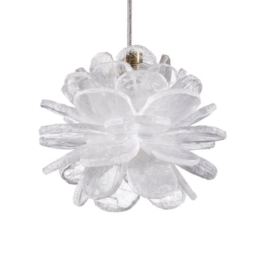 Currey & Company 6" Clarity 1-Light Selenite Pendant 2