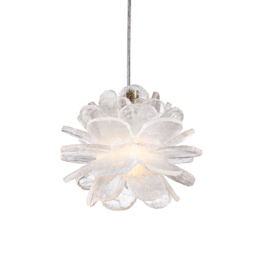 Currey & Company 6" Clarity 1-Light Selenite Pendant 
