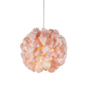 Currey & Company 6" Clio 1-Light Rose Quartz Pendant 