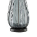 Currey & Company 6000-0027 Nightcap Table Lamp in Blue-Gray/Clear/Black 2