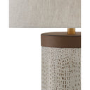 Currey & Company 6000-0038 Baptiste Table Lamp in Ivory/Brown/Brushed Brass 2