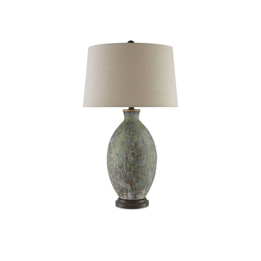 Currey & Company 6000-0050 Remi Table Lamp in Green/Dark Red/Bronze Gold 3