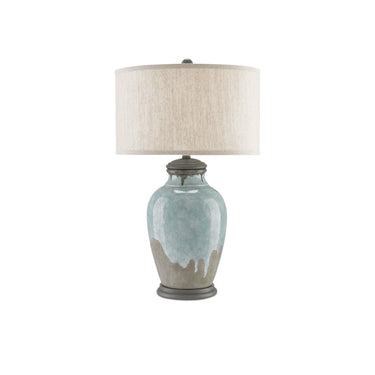 Currey & Company 6000-0057 Chatswood Table Lamp in Blue-Green/Gray/Hiroshi Gray 1