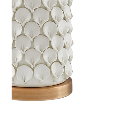 Currey & Company 6000-0067 Calla Lily Table Lamp in Cream/Antique Brass 2