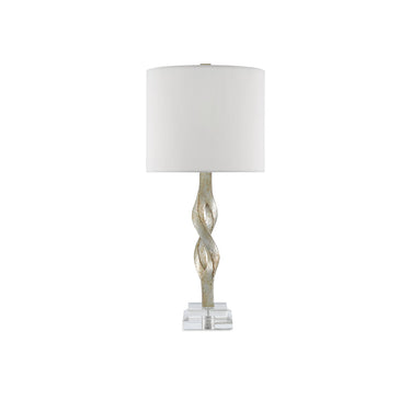 Currey & Company 6000-0071 Elyx Table Lamp in Chinois Silver Leaf 3