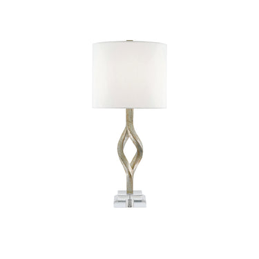 Currey & Company 6000-0071 Elyx Table Lamp in Chinois Silver Leaf 1