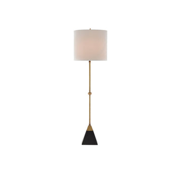 Currey & Company 6000-0078 Recluse Table Lamp in Vintage Brass/Black 1