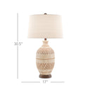 Currey & Company 6000-0088 Faiyum Table Lamp in Tan/Brown/Hand Rubbed Bronze 4