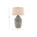 Currey & Company 6000-0149 Quest Table Lamp in Rustic Gray/Aged Black 3