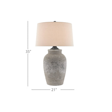 Currey & Company 6000-0149 Quest Table Lamp in Rustic Gray/Aged Black 3