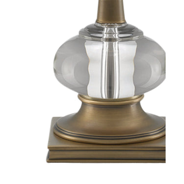 Currey & Company 6000-0167 Giovanna Table Lamp in Antique Brass/Clear 2