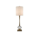 Currey & Company 6000-0167 Giovanna Table Lamp in Antique Brass/Clear 1