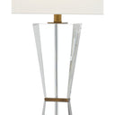 Currey & Company 6000-0210 Laelia Table Lamp in Clear/Antique Brass 2