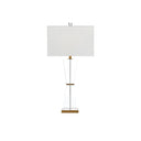 Currey & Company 6000-0210 Laelia Table Lamp in Clear/Antique Brass 5