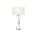 Currey & Company 6000-0210 Laelia Table Lamp in Clear/Antique Brass 1