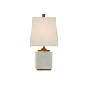 Currey & Company 6000-0215 Annelore Table Lamp in White/Antique Brass 3