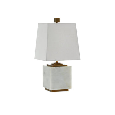 Currey & Company 6000-0215 Annelore Table Lamp in White/Antique Brass 4